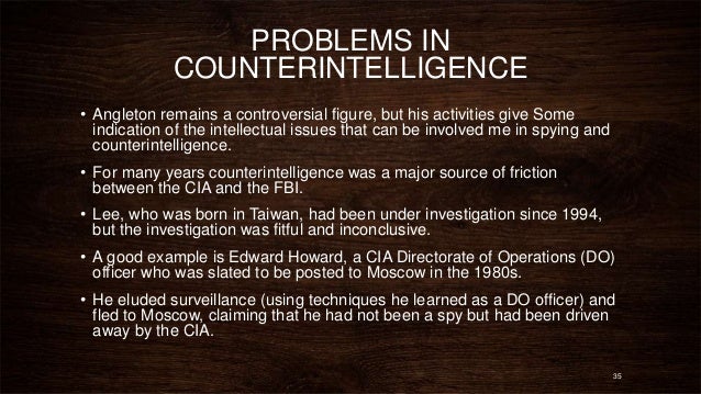 counter intelligence agent
