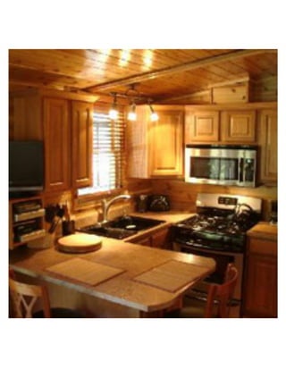 Honeymoon Cabin Kitchen