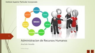 Administracion de Recursos Humanos
Ana Inés Vessella
1
Emiliano Broggi
Instituto Superior Particular incorporado
 