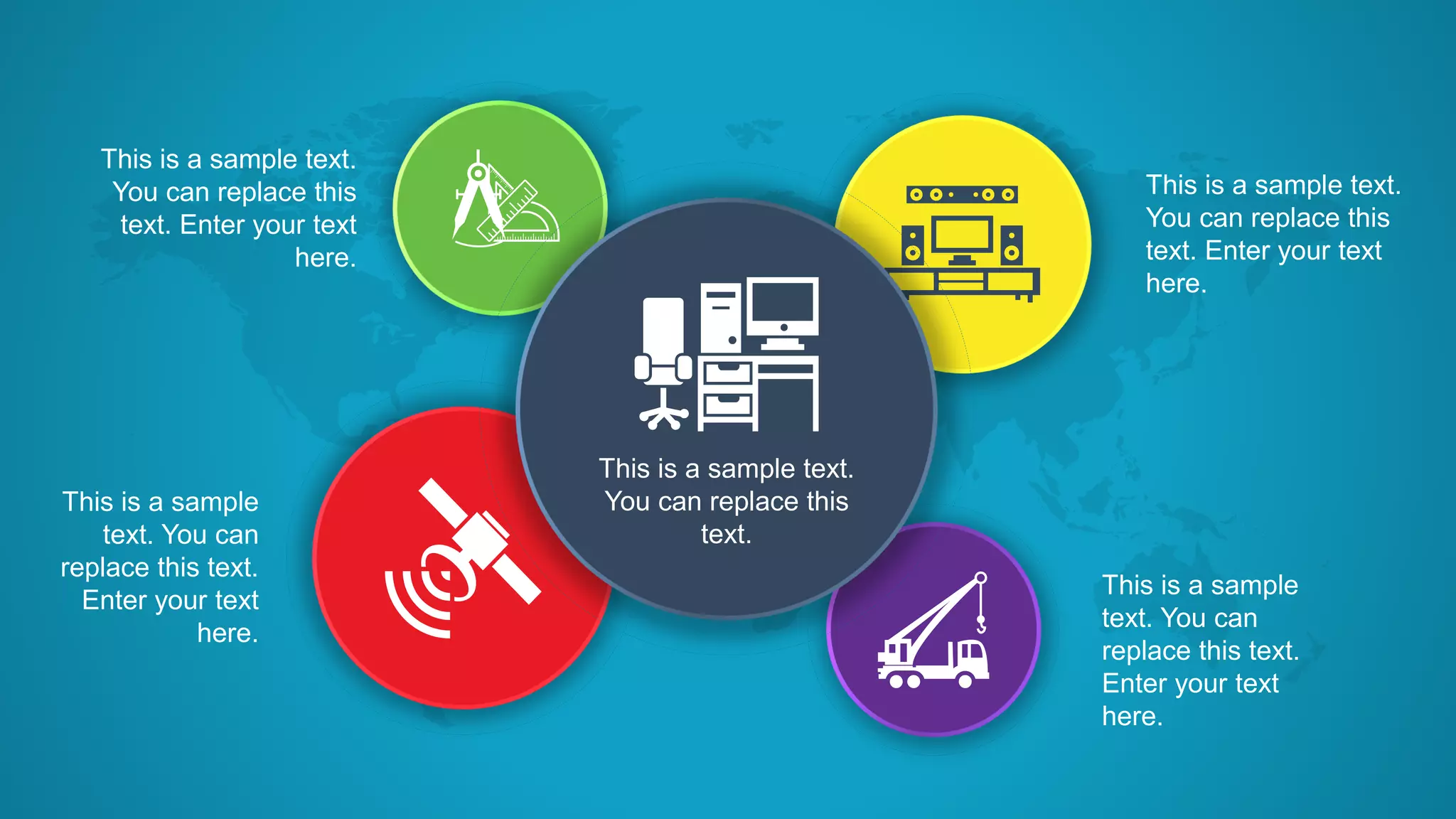 This is a sample text.
You can replace this
text. Enter your text
here.
This is a sample
text. You can
replace this text.
Enter your text
here.
This is a sample
text. You can
replace this text.
Enter your text
here.
This is a sample text.
You can replace this
text. Enter your text
here.
This is a sample text.
You can replace this
text.
 