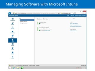 Managing Software with Microsoft Intune
 