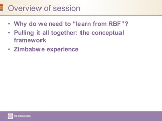 Annual Results and Impact Evaluation Workshop for RBF - Day Four ...
