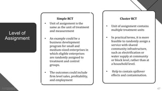 Rct Writing Example Random Assignment :Treatment-Comparison design and its use with HISP ...