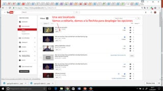 1. Le ponemos un título definitivo al vídeo subtitulado 2. Lo creamos
 