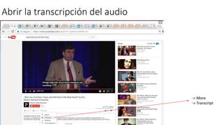 Activar subtítulos
Picas en CC
 