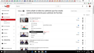 Abrir la transcripción del audio
-> More
-> Transcript
 