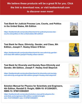 Race and Ethnicity in the United States 8th Edition Schaefer Test Bank ...
