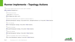Page20 © Hortonworks Inc. 2011 – 2016. All Rights Reserved
Runner implements - Topology Actions
 