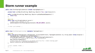 Page22 © Hortonworks Inc. 2011 – 2016. All Rights Reserved
Storm runner example
 