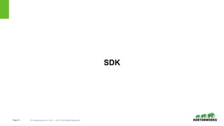 Page23 © Hortonworks Inc. 2011 – 2016. All Rights Reserved
SDK
 