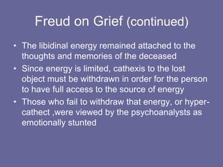 Different styles of grieving are shown following the sudden death of George