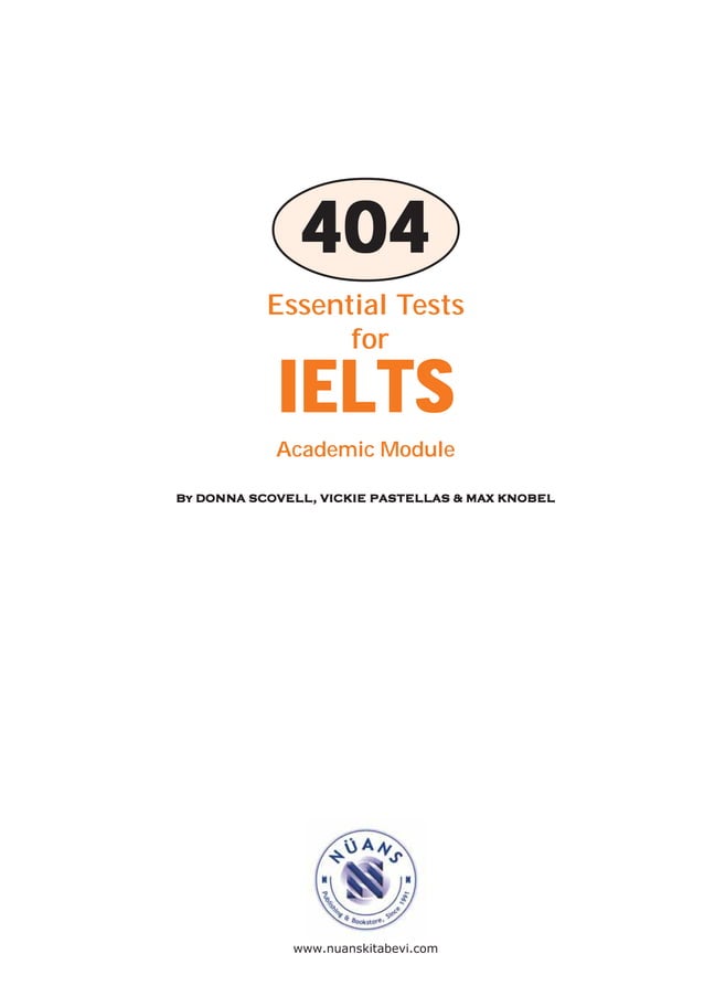 404 Essential Tests For Ielts Listening Test 1 Answers 404 Essential Tests for IELTS | PDF