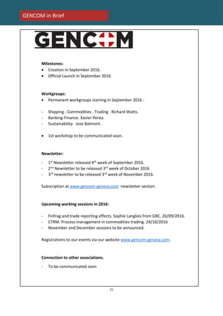GENCOM_Geneva_ newsletter 09 2016 | PDF