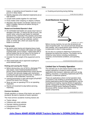 4052M 4052R John Deere Heavy Duty Tractors Operator’s Manual | PDF