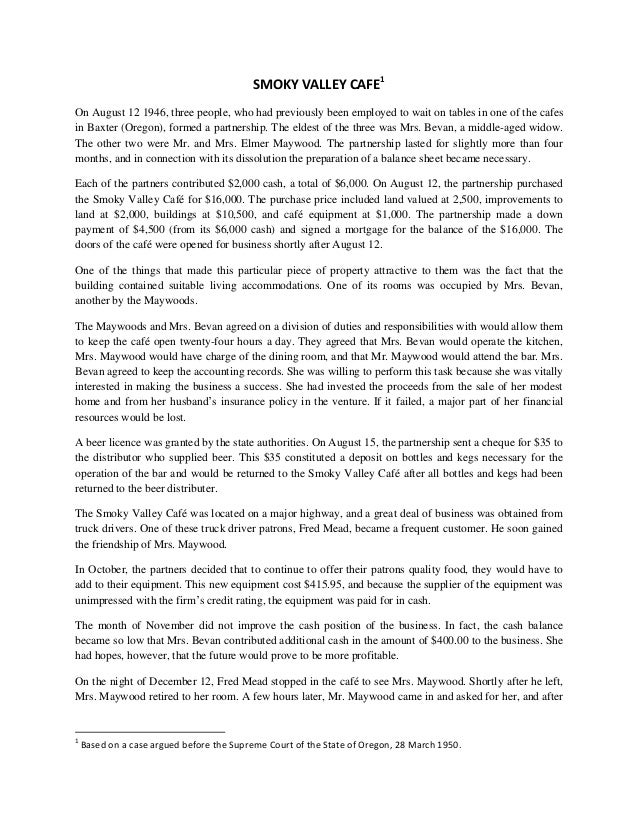 Smoky valley cafe case study solution 06 image