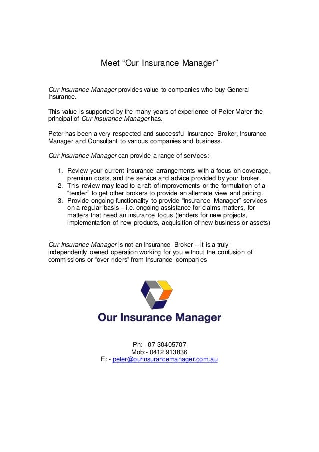 Meet Our Insurance Manager