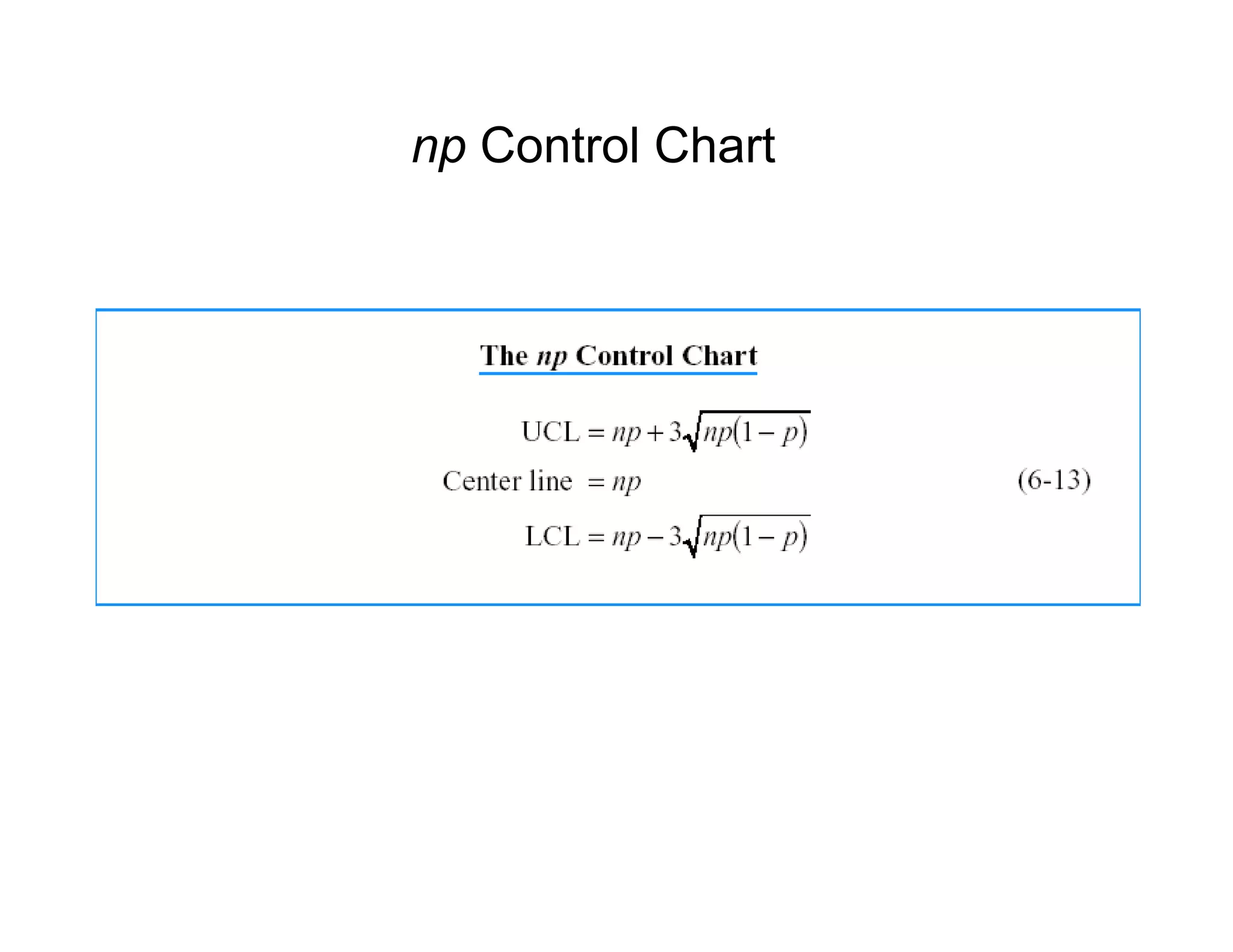 np Control Chart
 