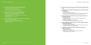 3.2 Critically assess how sustainability can be incorporated into contract terms
• Pricing and payment terms and the use of pre-payments for cash ﬂow
• Community beneﬁts arrangements in contracts
• Allowing for lead times and the management of capacity
• The use of fair and transparent terms that reward performance
3.3 Evaluate how sustainability can be incorporated into supplier selection
• Checking suppliers understanding of codes of practice and standards
• Recognition of trade unions and collective bargaining arrangements
• The use of international framework agreements
• Creating weighted evaluation criteria that takes account of social, ethical and
environmental issues
• Shortlisting suppliers based on objective criteria
3.4 Evaluate how sustainability can be incorporated into supplier performance measurement
• Social, ethical and environmental targets
• Setting Key Performance Indicators (KPIs) on sustainability
• Obtaining feedback from suppliers on performance measurement
• Using balanced scorecards
Advanced diploma in procurement and supply
4.0 Understand the importance of compliance with standards to achieve sustainability in supply
chains
4.1 Analyse how the levels of complexity in supply chains impact on compliance with standards
for sustainability
• Mapping supply chains
• The use of sub-contractors by suppliers
• Portfolio analysis that measures sustainability risk and the importance to the organisation
• Portfolio analysis that measures sustainability risk and scope for improvement
4.2 Evaluate how indicators of desired behaviours can support compliance with standards for
sustainability in supply chains
• Monitoring performance
• Feedback from suppliers on purchasing processes that help achieve compliance to
standards for sustainability
• Subjecting sourcing strategies to independent review
• Accountability for achieving social, ethical and environmental standards
4.3 Evaluate the capabilities of third party organisations to promote compliance with standards
for sustainability in supply chains
• Sourcing third parties for auditing services
• Assessing the competences of third party organisations for the provision of audit services
• The diﬃculties with duplications of codes and audits
4.4 Critically assess how relationships with suppliers should deal with infringements of
standards for sustainability
• Raising awareness of standards
• Involving workers in workplace matters
• Creating corrective action plans and supplier development programmes
• Escalating problems and exit arrangements
Advanced diploma in procurement and supply
28 29
 