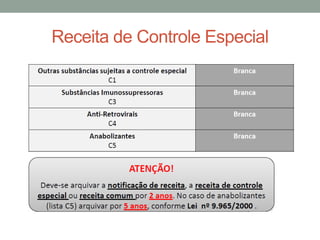Receita de Controle Especial
 
