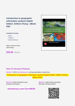 Comprehensive Guide to Geographic Information Systems: Concepts, Data ...