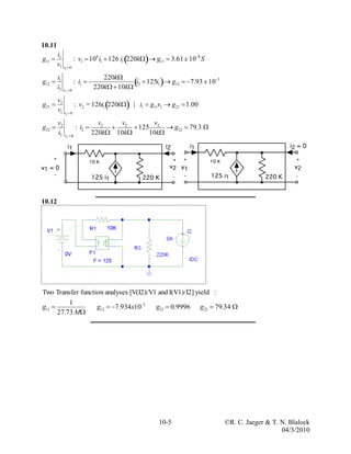 Microelectronic Circuit Design 4th Edition Jaeger Solutions Manual | PDF