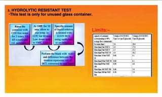 Quality control tests for packaging materials | PPTX