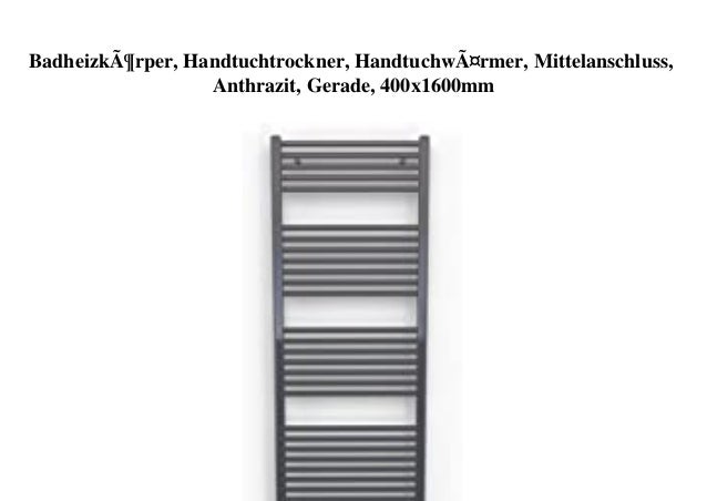 Badheizk/örper Handtuchheizk/örper Handtuchw/ärmer wei/ß gebogen 1500x500mm Mittelanschluss