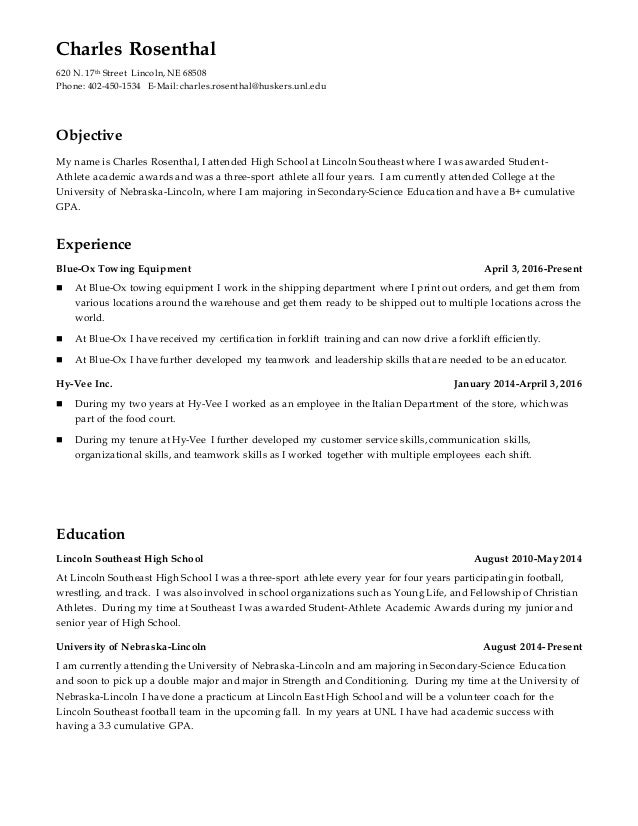Linkedin Resume