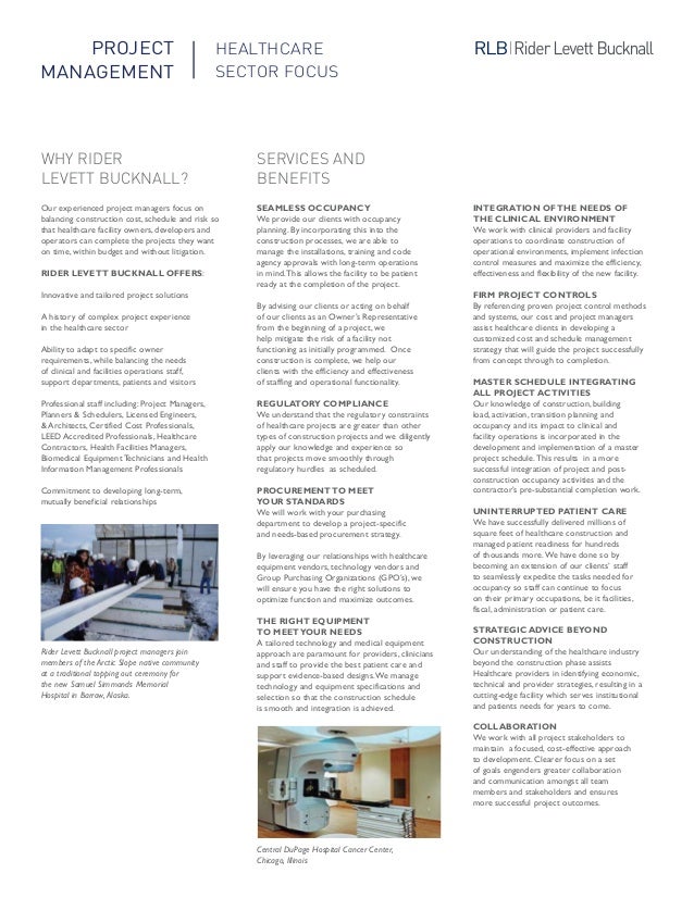 Healthcare Pm Capability Statement