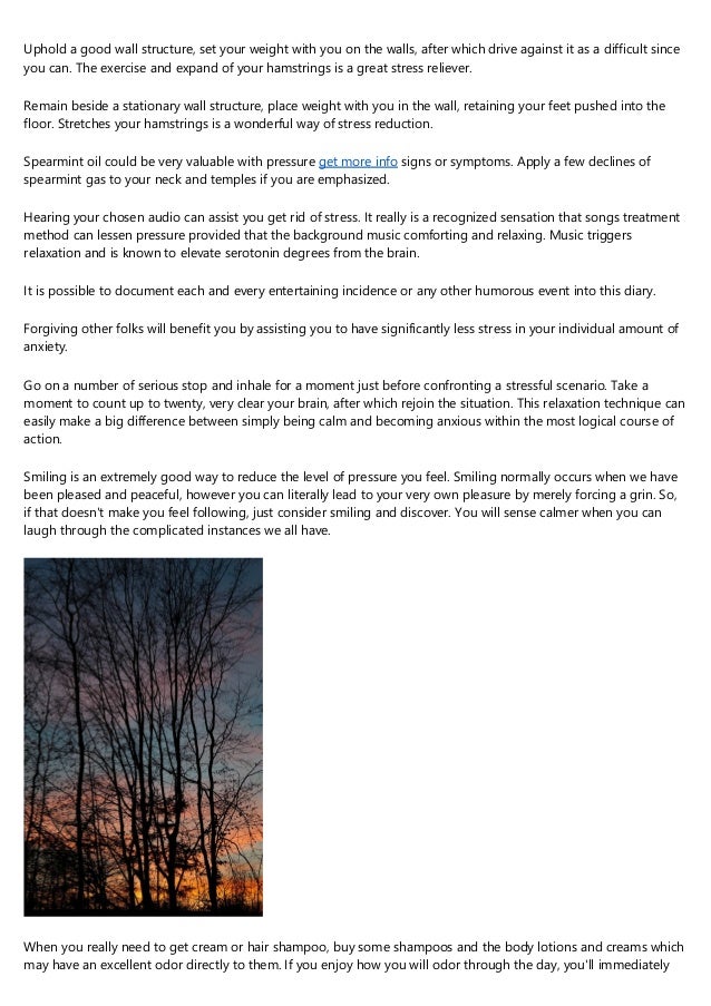 Should You Be Looking To Reduce Your Tension Leve You Should Study T slideshare