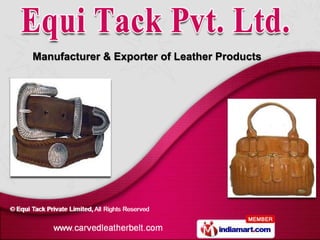 Manufacturer & Exporter of Leather Products
 