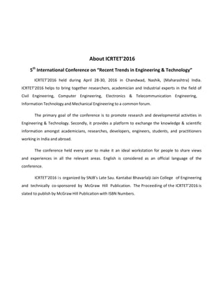 Proceedings of 5th International Conference on Recent Trends in ...