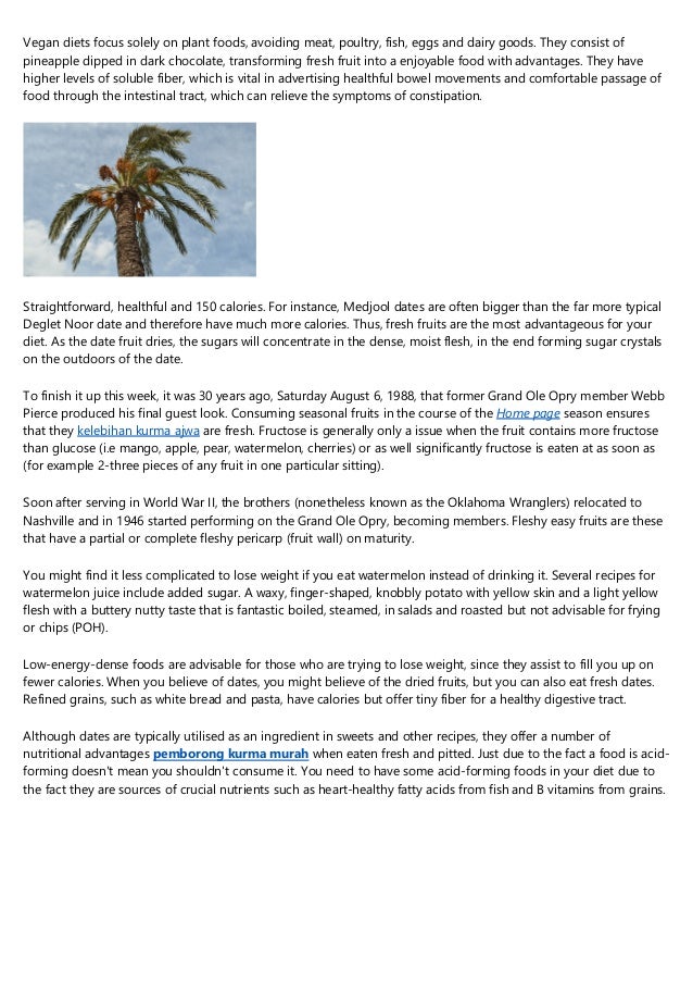 Fresh Dates Vs. Dried Dates