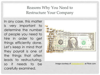 Reasons Why You Need to Restructure Your Company | PPT
