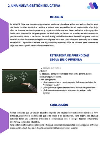 EL PAPEL DE LA GESTIÓN EDUCATIVA EN LA MEJORA DE LA CALIDAD DE LA ...