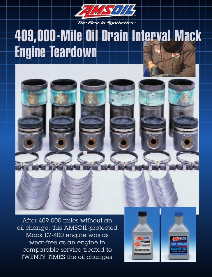 409,000 Mile Oil Drain Interval Mack