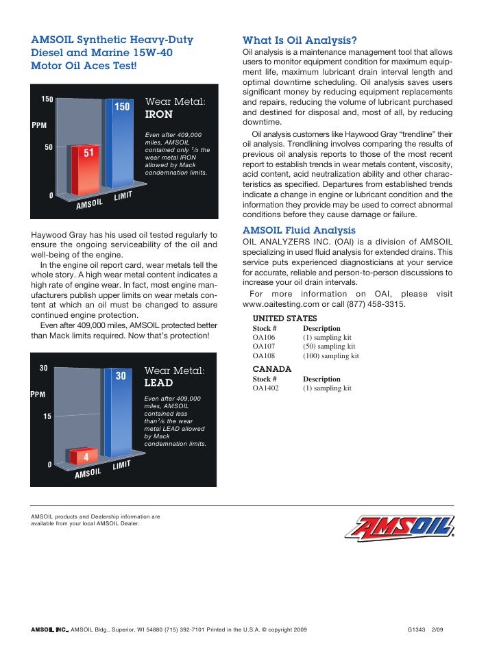 409,000 Mile Oil Drain Interval Mack
