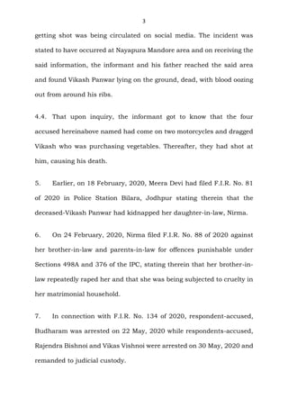 3
getting shot was being circulated on social media. The incident was
stated to have occurred at Nayapura Mandore area and...