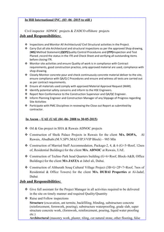 Vinod cv offshore | DOC