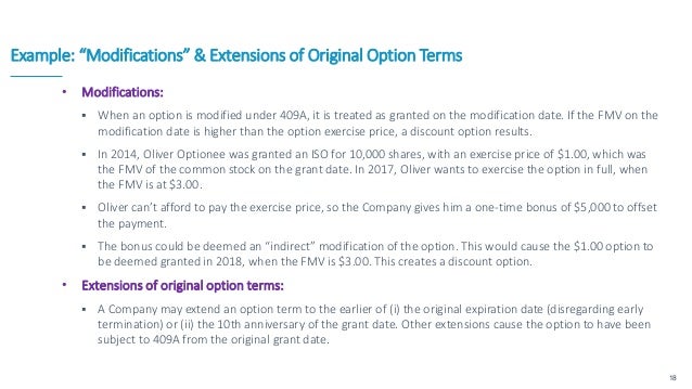 409a discounted stock options