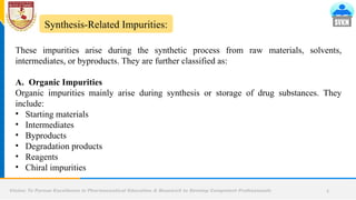 Impurities In API- Pharmaceutical Process Chemistry Vedant Shimpi.pptx