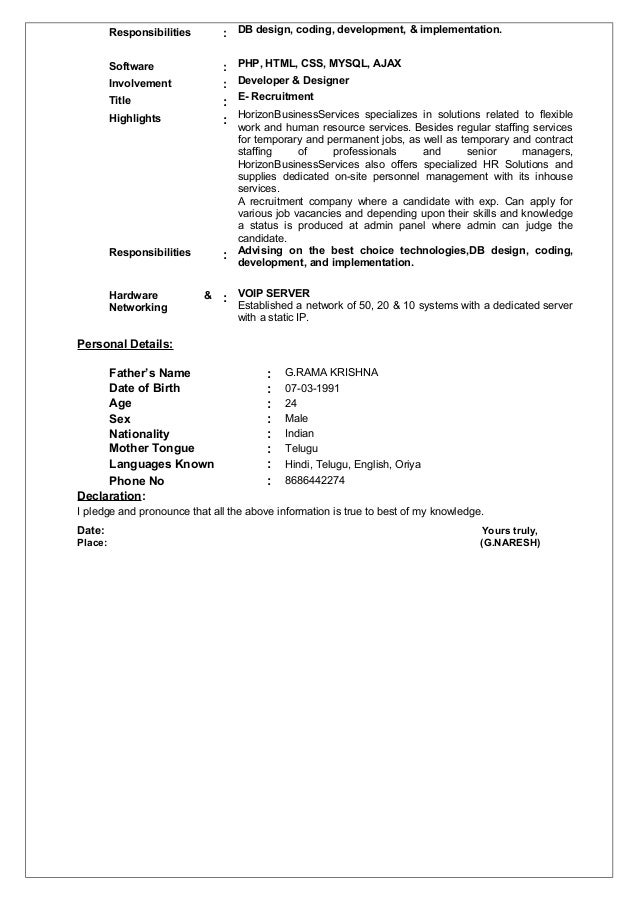 resume 1