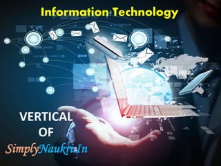 Information Technology
VERTICAL
OF
SimplyNaukri.In
 