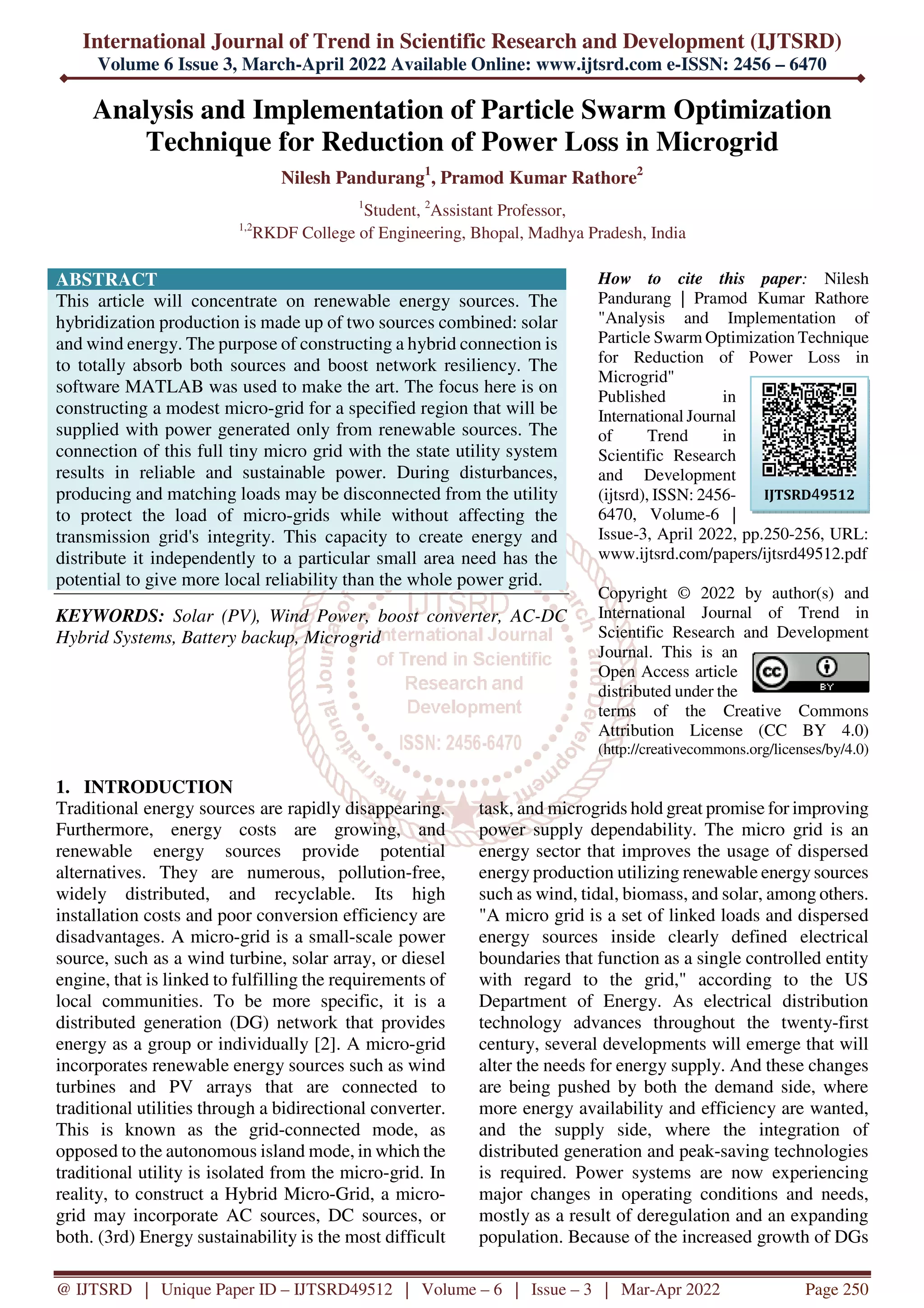 Analysis and Implementation of Particle Swarm Optimization Technique ...