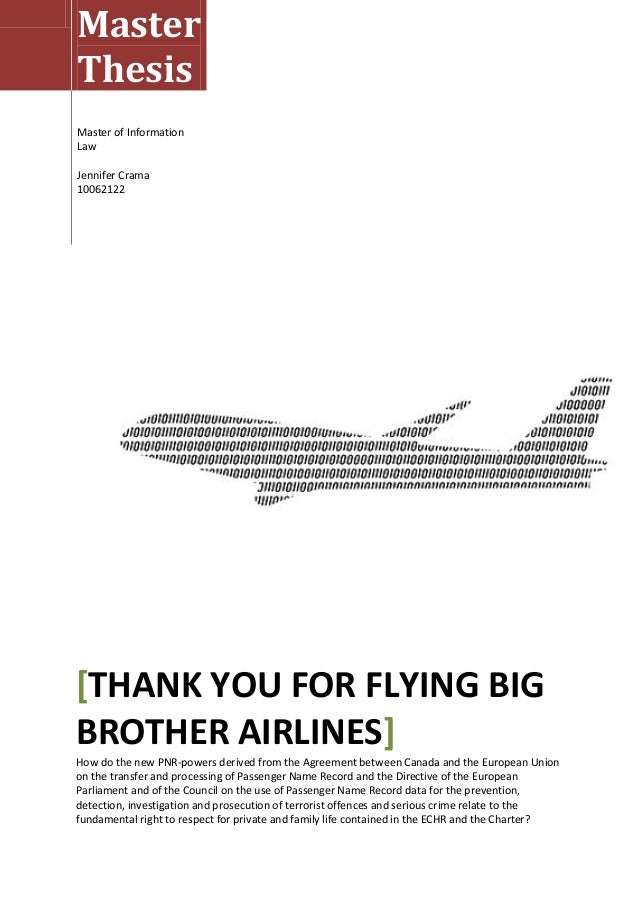 Airline master thesis
