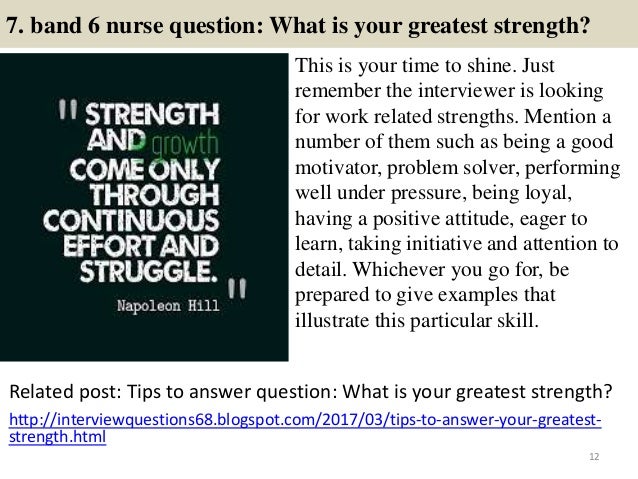 Band 6 Radiographer Interview Questions