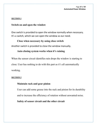 Automated Window System | PDF