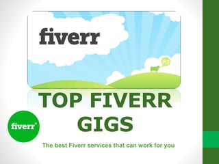 TOP FIVERR
GIGS
The best Fiverr services that can work for you
 