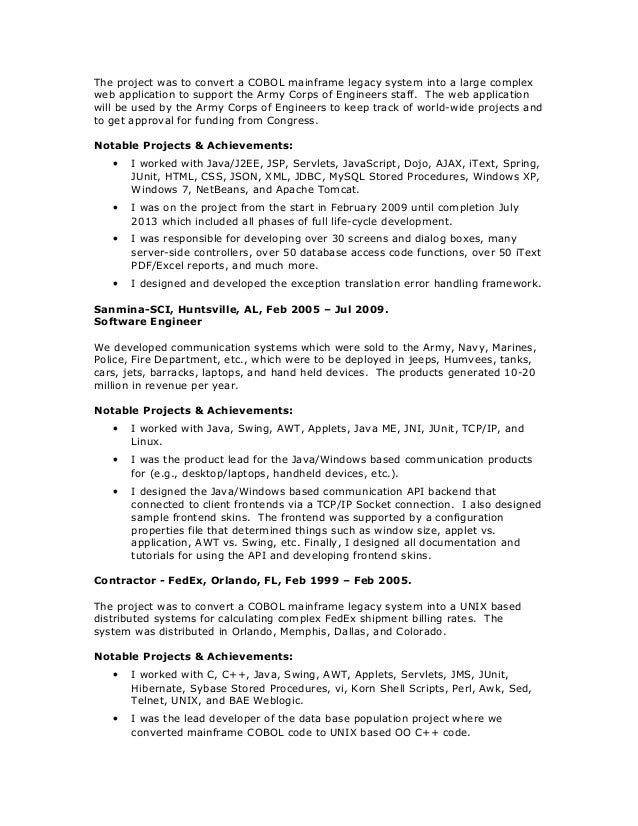 java swing resume