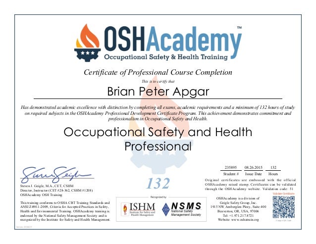 occupational-safety-and-health-professional-certificate